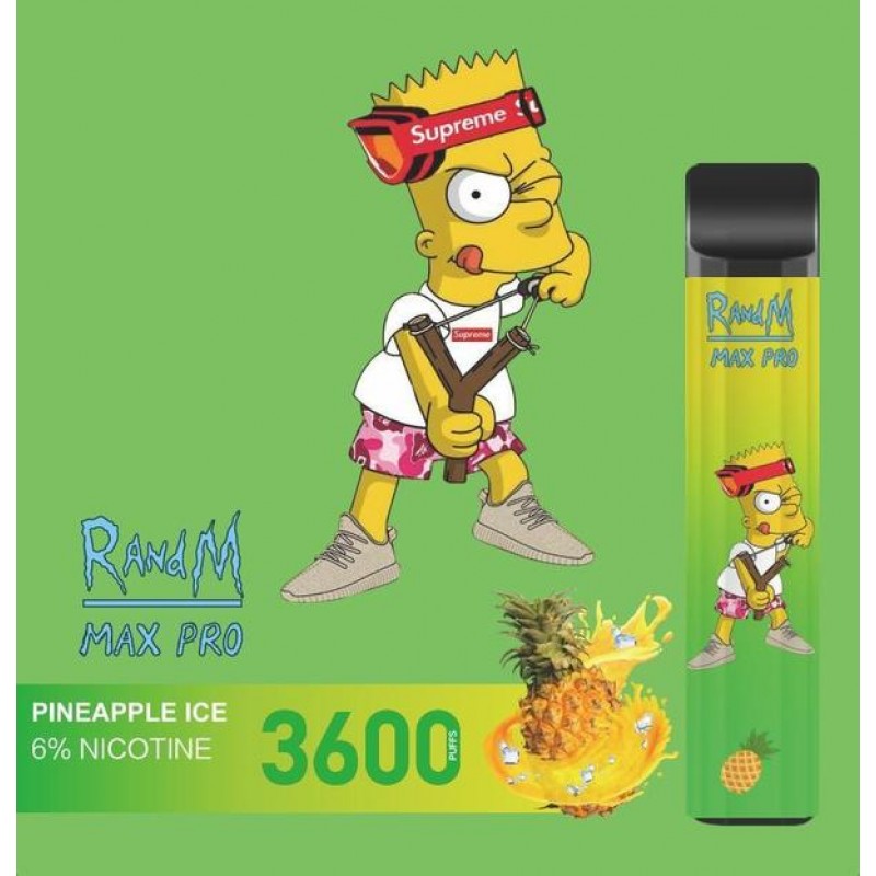 RandM Max Pro Cartoon Style 3600puffs Disposable 1100mAh Rechargeable