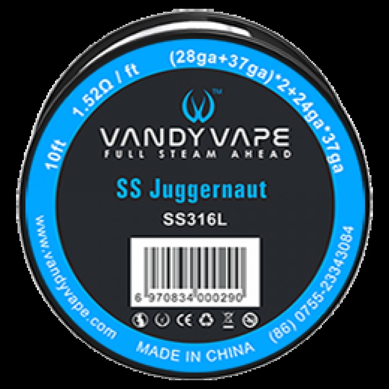 Vandy Vape SS Juggernaut Wire SS316L ((28GA+37GA)*...