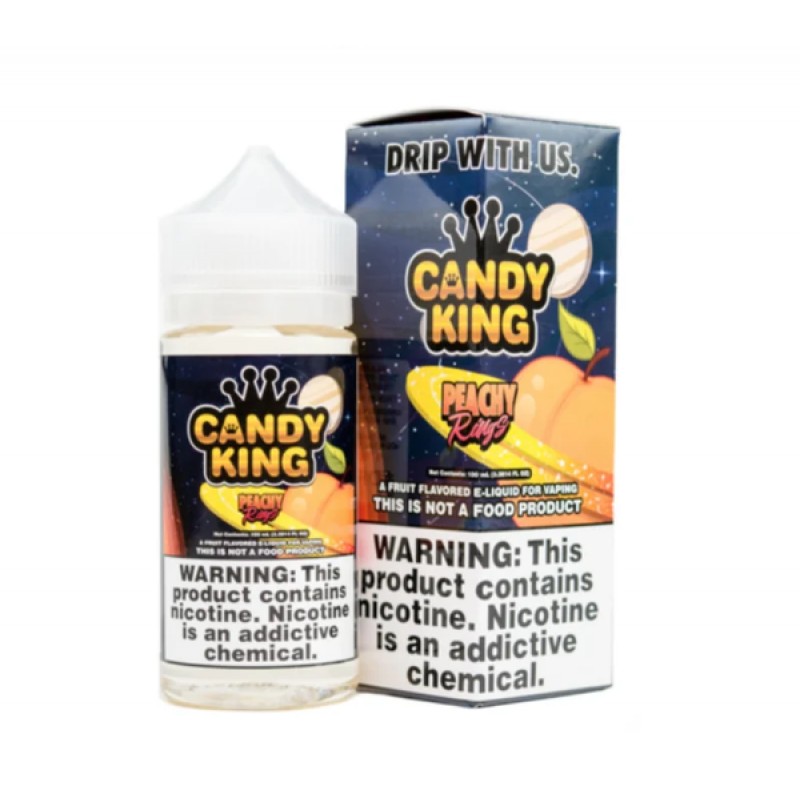 Candy King Peachy Rings E-juice 100ml - U.S.A. War...