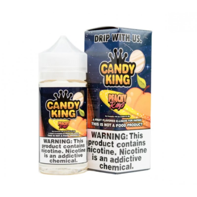 Candy King Peachy Rings E-juice 100ml -  U.S.A. Wa...