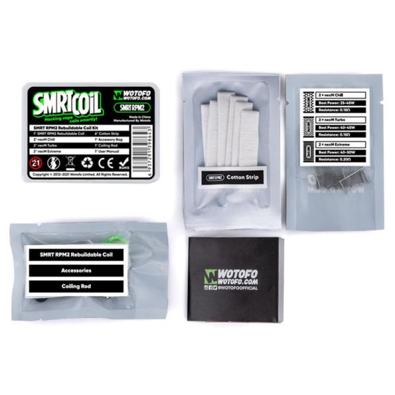 Wotofo SMRT RPM2 Replacement Rebuildable Coil Kit