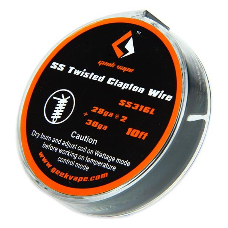 1PCS-PACK Geekvape SS Twisted Clapton TC Wire (28g...